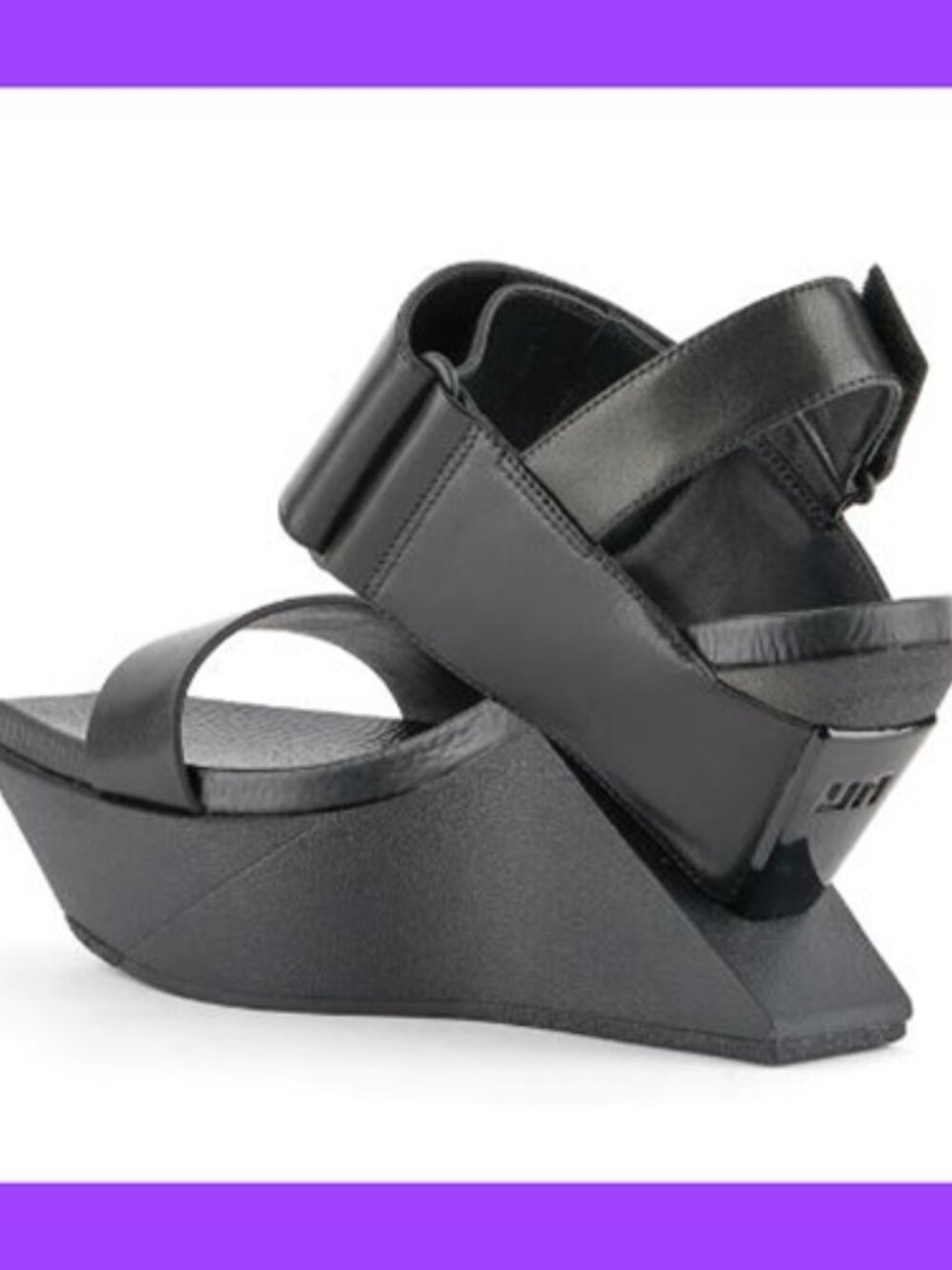 United Nude Delta Wedge Sandal in Black - Size 40 (NWT) - Picture 2 of 7